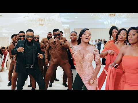 Epic Groomsman and Bridesmaids Flashmobe  - Congolese Wedding Entrance  - Cleveland
