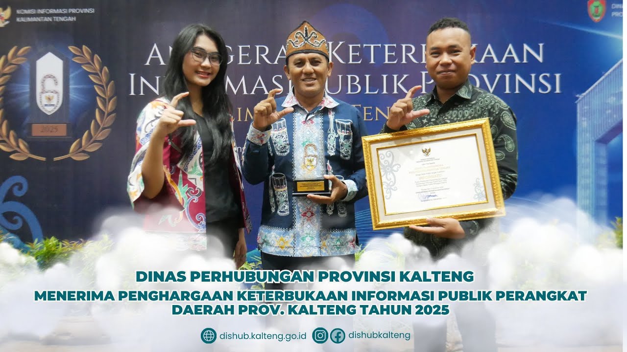 Dishub Prov Kalteng Menerima Penghargaan