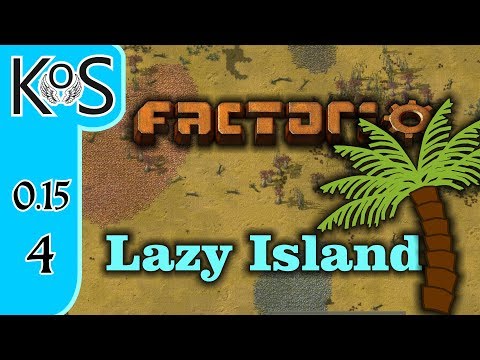 Factorio 0.15 Lazy Bastard Achievement Ep 4: COPPER SMELTING - Lazy Island, Let's Play, Gameplay