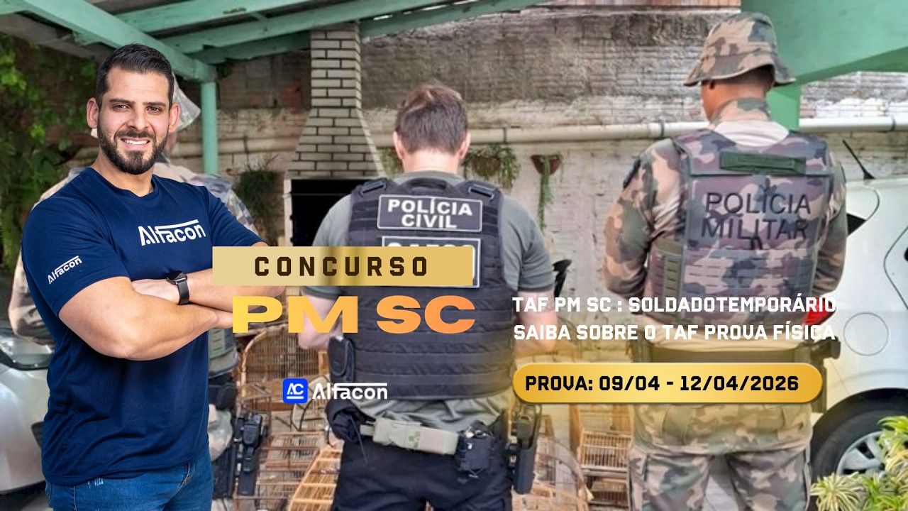 TAF PM SC : SoldadoTemporário saiba sobre o TAF Prova Física Prof Edinaldo Nogueira