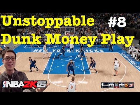 NBA 2K16 Tutorial How to dunk and score tips : Best dunking Money Play #52