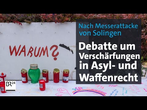 Nach Messerattacke von Solingen: Debatte um Verschärfungen in Asyl- und Waffenrecht | BR24