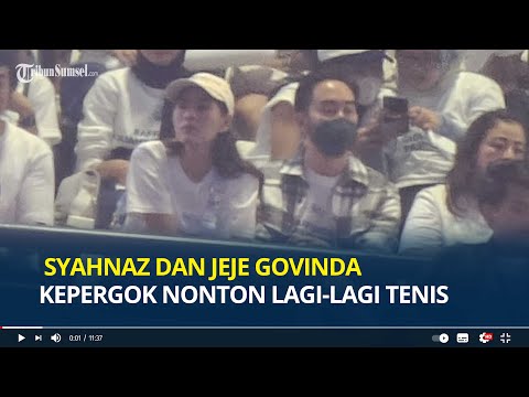 Diterpa Isu Selingkuh, Syahnaz dan Jeje Govinda Kepergok Nonton Lagi-lagi Tenis, Duduk Bersebelahan