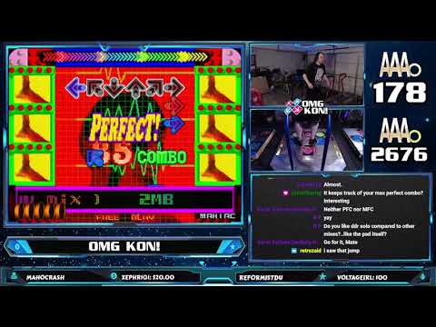 OMG KON! | TRIP MACHINE (luv mix) (MANIAC 6-PANEL) PFC AAA [DDR SOLO 2000]