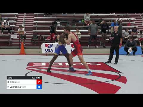 72 Kg Semifinal - Brody Olson, Minnesota Storm Vs Peter Ogunsanya, West Point Wrestling Club Ca1a