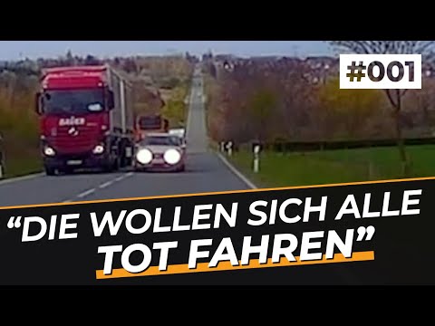 (Very) Risky overtaking, outbursts and much more! | GERMAN #Dashcam | #001