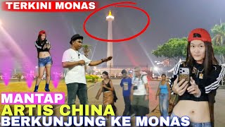 Download lagu Beautiful Woman Spotted at Monas! National Monument Nighttime Update mp3