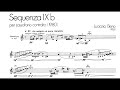 Berio - Sequenza IXb (score) [HD]