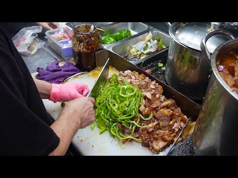 Popular! Chinese Burger Making (Pork Pastry) 肉夾饃製作 - Taiwanese Street Food