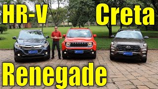 Comparativo: Honda HR-V x Jeep Renegade x Hyundai 