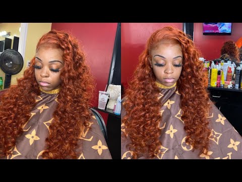 Burnt Orange Copper Hair Color 🍂🍁 | Alipearl Hair 🧡|