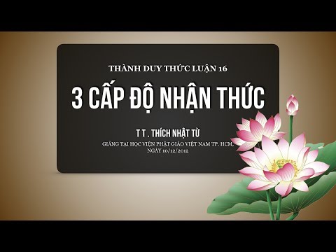 Thành Duy Thức Luận (2012) - Phần 16: Ba cấp độ nhận thức (Tam Tự Tính) 