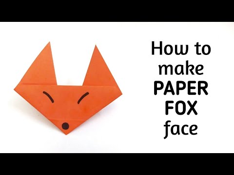How to make an easy origami paper fox | Origami / Paper Folding Craft, Videos and Tutorials.