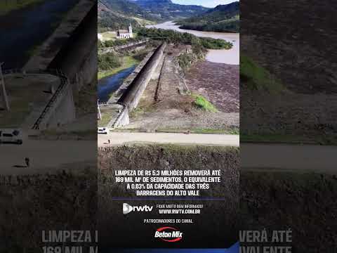 Limpeza de R$ 5,3 milhões removerá até 169 mil m³ de sedimentos