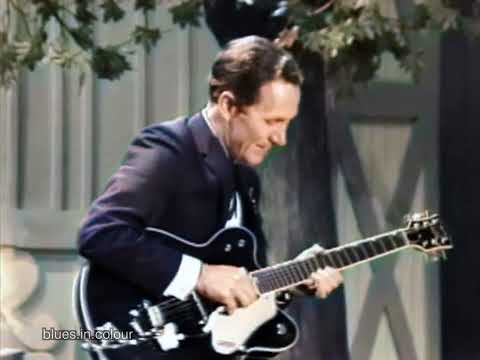 Chet Atkins - Yakety Axe live [Colourised] 1965