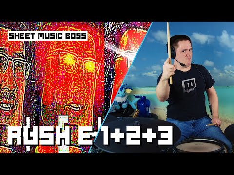 RUSH E 1 + 2 + 3 ON DRUMS!!!