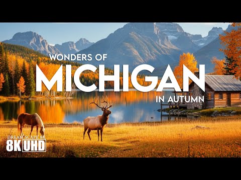 Autumn in Michigan 8K UHD Dolby Vision HDR 60FPS | Discover Vibrant Foliage & Peaceful Shores