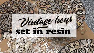 Vintage Keys set in Resin