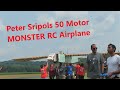 Peter Sripol S 50 Motor RC Airplane Flight And Epic Crash
