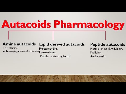 Autacoids Pharmacology | What are autacoids | Biology lectures |