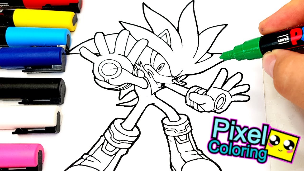 Silver the Hedgehog  from Sonic 3 - Coloring Pages!!! Janji - Heroes Tonight [NCS Release]