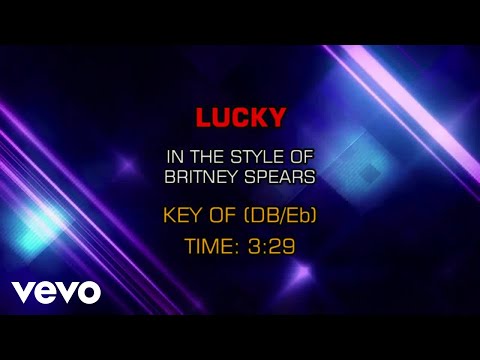 Britney Spears - Lucky (Karaoke)