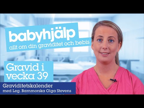 Gravid vecka 39 - detta händer i graviditetsvecka 39
