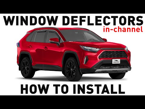 How to install Shatterproof In-Channel Window Deflectors for Toyota RAV4 2019-2025