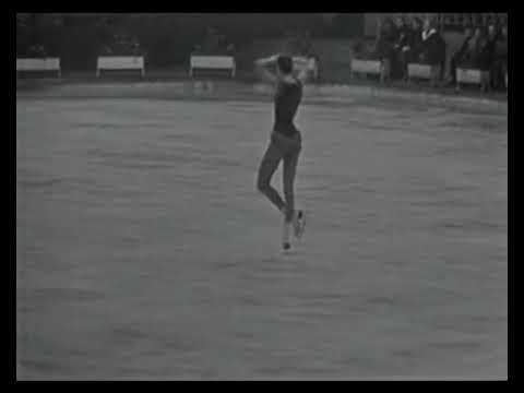 Nicole Hassler 1964 European Championships INCREDIBLE scratch spin
