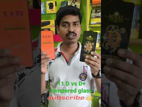 tempered glass 🔥 D plus vs 11D 💪#shorts