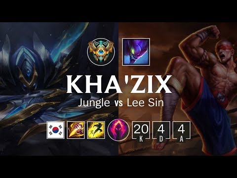 Kha'Zix Jungle vs Lee Sin - KR Master Patch 8.24