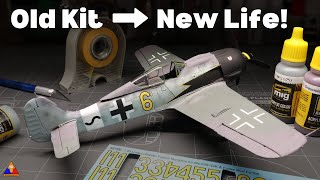 Tamiya 1/48 Fw-190A-8/R2 | Repainting & Refurbishing Old Scale Model Aircraft Builds