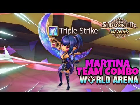 Martina Team Combo in World Arena - Summoners War