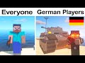 MINECRAFT: GERMAN PLAYERS vs NORMAL PLAYERS