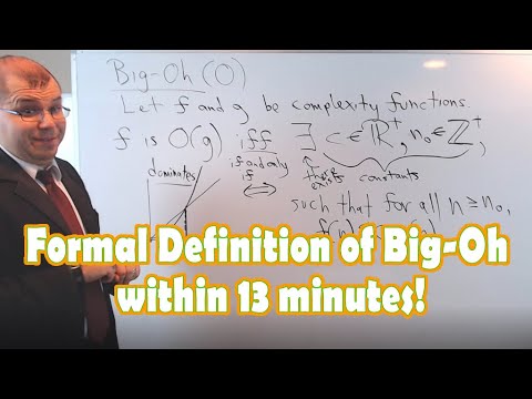 The Formal Definition of Big-Oh and Example Proof within 13 Minutes!