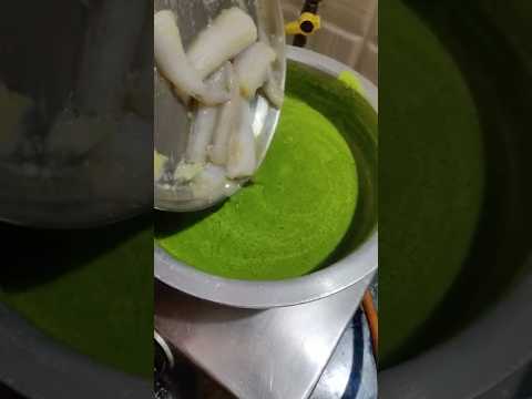 Green Bombay Duck Curry💚 Bomblacha Kalvan #shorts #foodshorts #fishcurry #bombil