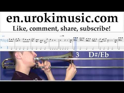How to Play Trombone Charlie Puth - Attention Tabs Part#2 um-i352