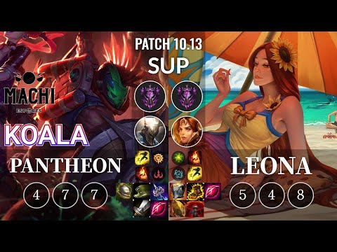 MCX Koala Pantheon vs Leona Sup - KR Patch 10.13