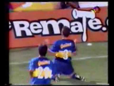 Gol de Arruabarrena a Independiente (Boca 3-Independiente 1 13-02-2000)