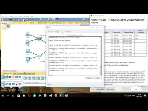 6.4.3.4 Packet Tracer - Troubleshooting Default Gateway Issues
