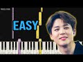 BTS JIMIN X HA SUNG WOON - With You | EASY Piano Tutorial by Pianella Piano