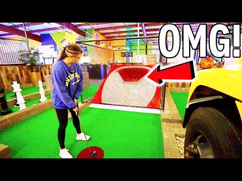 Mind-Blowing FIRST OF ITS KIND Mini Golf Course!
