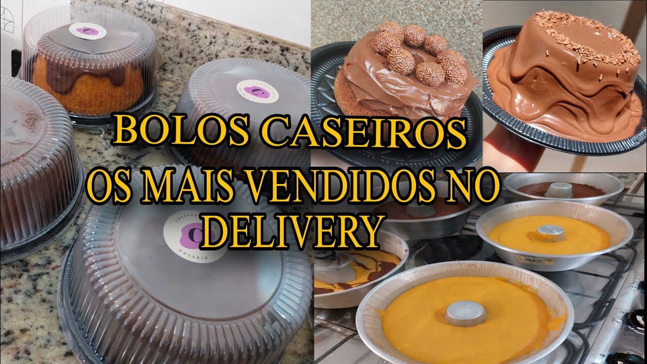 PRODUÇÃO DE BOLOS CASEIROS PARA VENDER NO DELIVERY / MASSA FOFINHA RECHEIO CREMOSO / VENDE TODO DIA