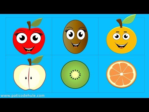 Estrategia de Aprendizaje para niños de preescolar: Relaciones con frutas - Asociaciones con Frutas