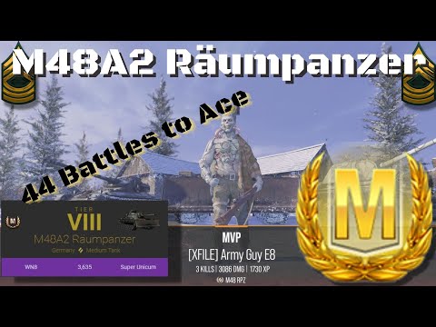 M48A2 Räumpanzer Ace Tanker Battle, World of Tanks Console.