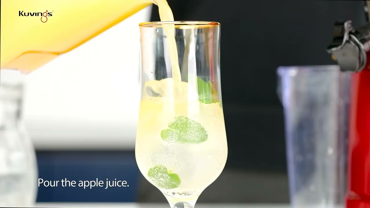 RECIPE "Soda táo" cùng máy ép chậm hiệu Kuvings NS-1725CBC2 [B7200]