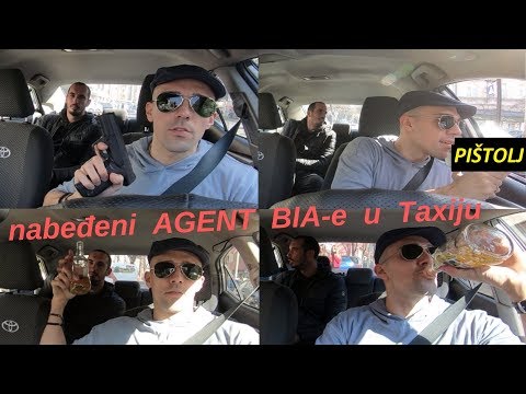 BIA agent pokazuje lažnu *ID, vozi, pije, PIŠTOLJ uzima - Taxi Prank