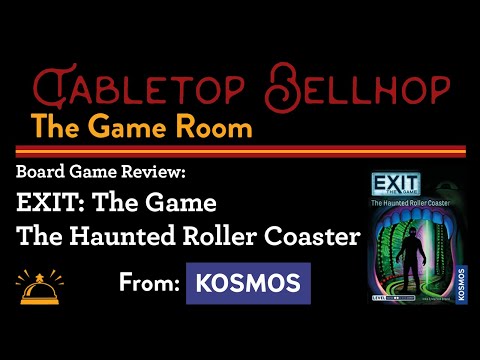 EXIT The Game: The Haunted Roller Coaster, a beginner escape room in a box game.
