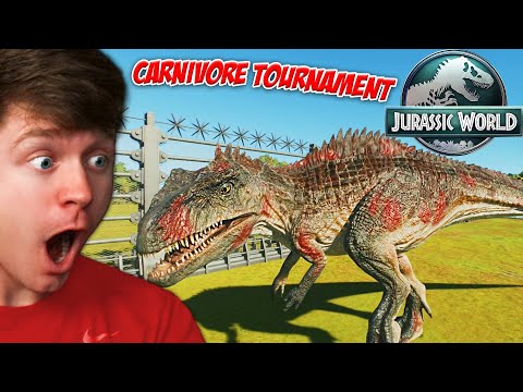 LARGE CARNIVORE TOURNAMENT in JURASSIC WORLD EVOLUTION 3