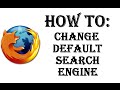 How To Change Default Search Engine in F